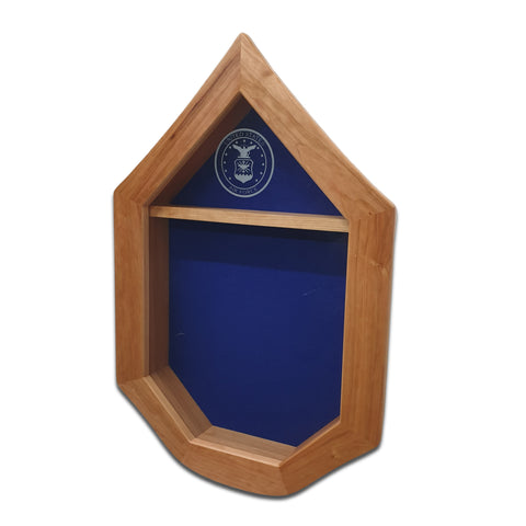 U.S. Air Force SNCO Military Retirement Shadow Box. Cherry Hardwood. Legacies of America Woodworking Co.