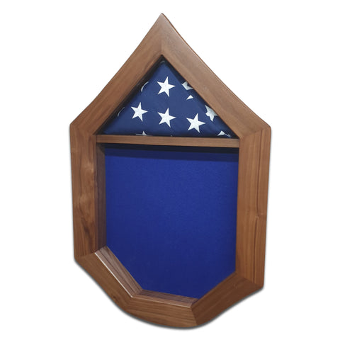 U.S. Air Force SNCO Military Retirement Shadow Box. Walnut Hardwood. Legacies of America Woodworking Co.