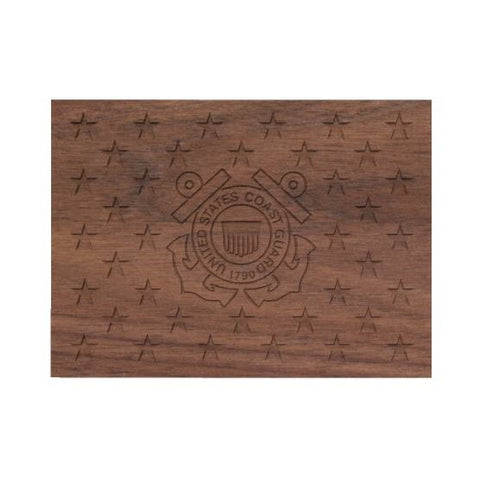 CNC rendering of U.S. Coast Guard crossed anchors engraving option