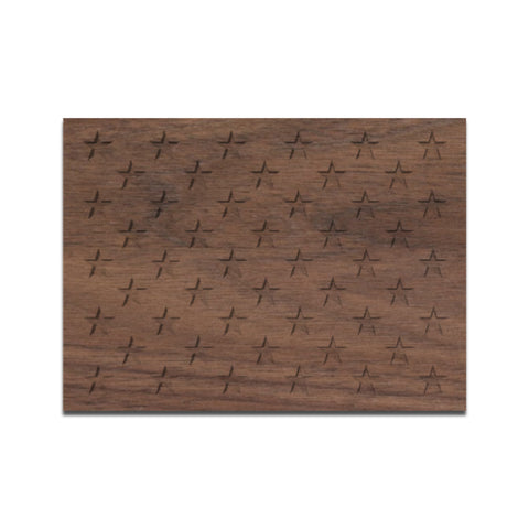 CNC rendering of Union stars engraving option for the American Flag Challenge Coin Display
