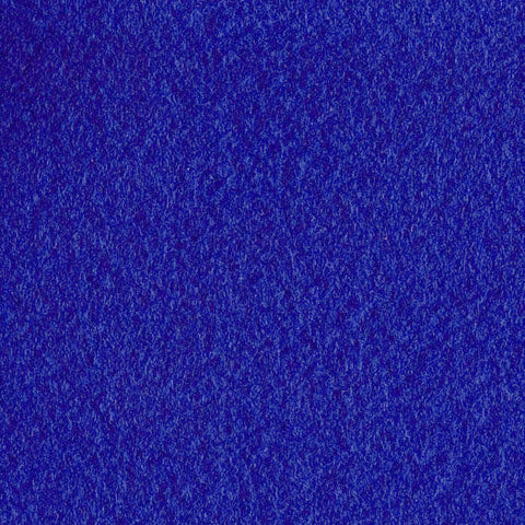 Close-up view of blue felt material used for the shadow box backer board