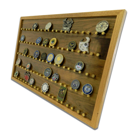The ORIGINAL Brass Casing Challenge Coin Display - Large
