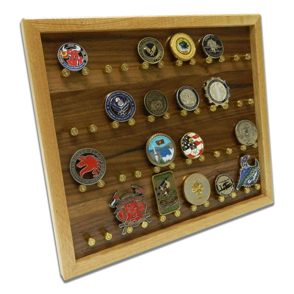 The ORIGINAL Brass Casing Challenge Coin Display - Medium