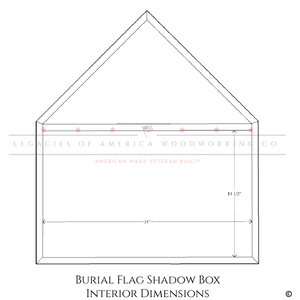 Burial Flag Shadow Box Interior Dimensions