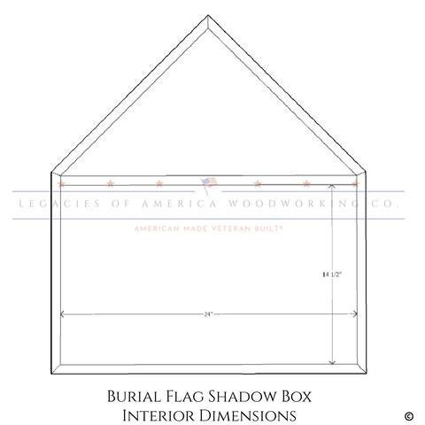 Burial Flag Shadow Box Interior Dimensions