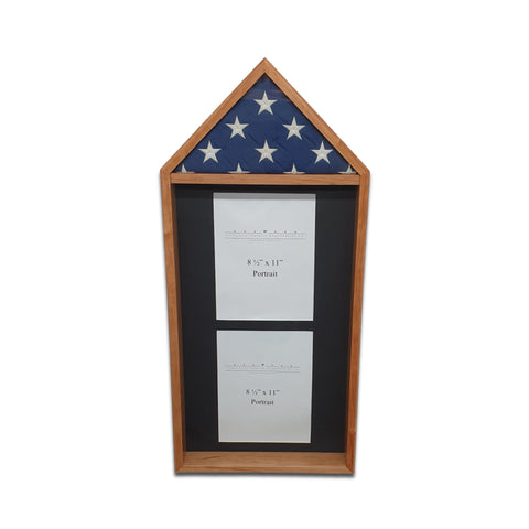 Cherry 3'x5' Flag & Two Certificates Display Case