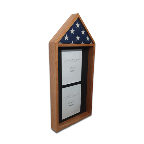 Cherry 3'x5' Flag & Two Certificates Display Case