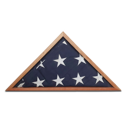 Cherry ARMY Burial Flag Display Case. Legacies of America Woodworking Co.