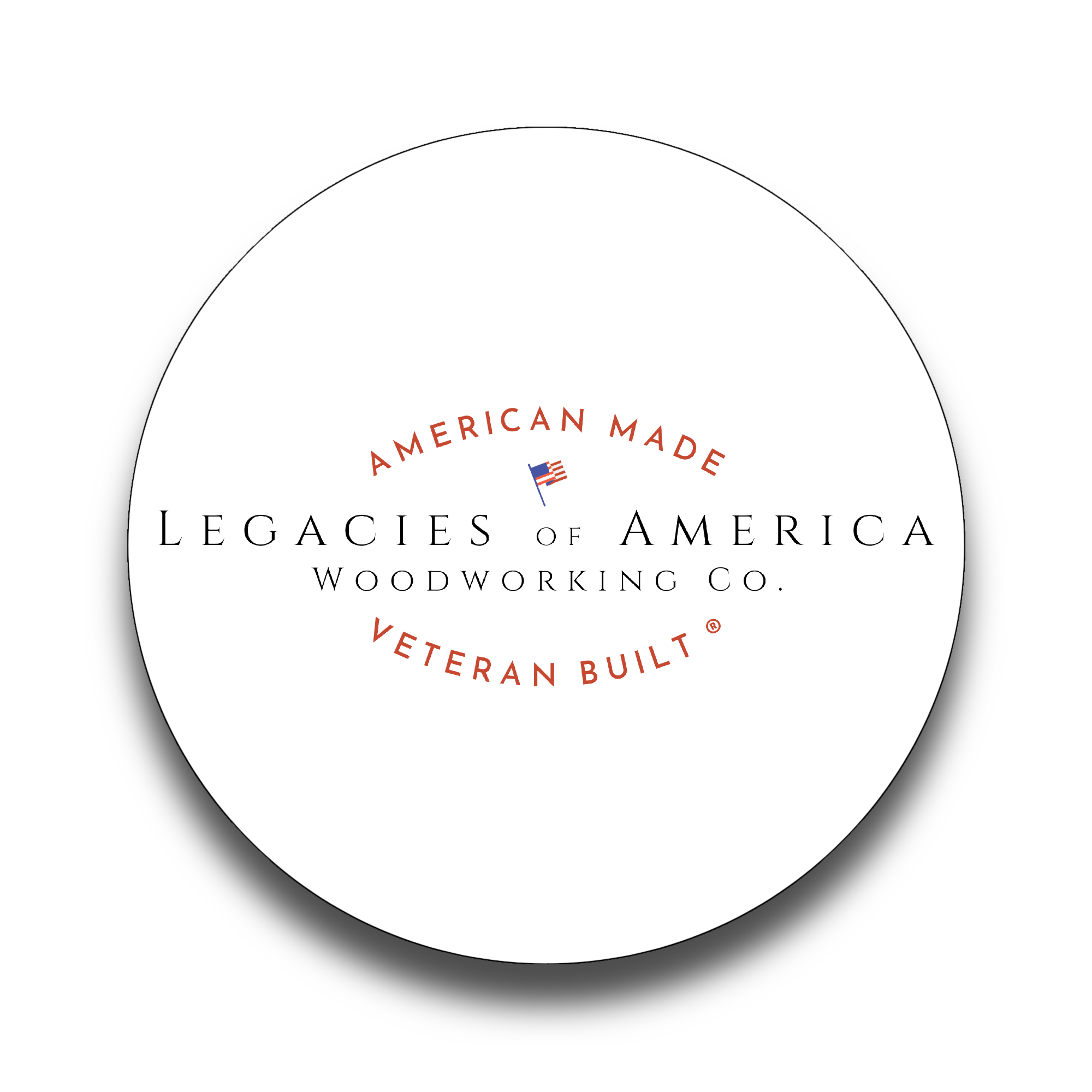 Legacies of America - Classic 3" Round Sticker