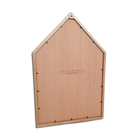 Maple 3'x5' Flag & Certificate Display Case - Back Side View