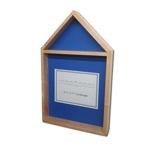Maple 3'x5' Flag & Certificate Display Case