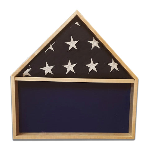 Maple Burial Flag Shadow Box