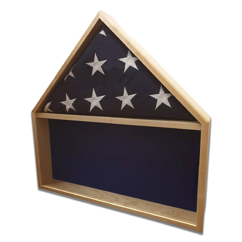 Maple Burial Flag Shadow Box