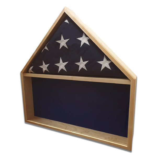Maple Burial Flag Shadow Box American MadeVeteran Built™ Legacies