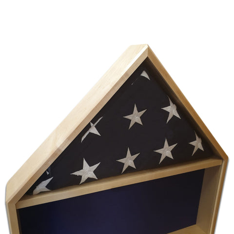 Maple Burial Flag Shadow Box