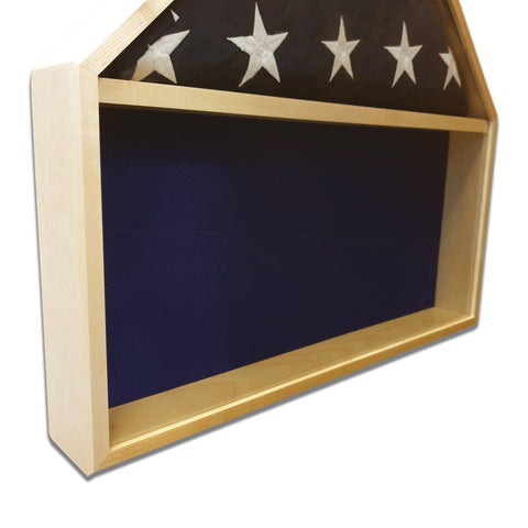 Maple Burial Flag Shadow Box