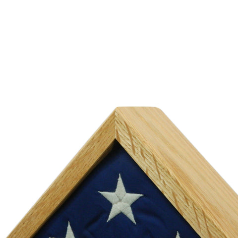 Oak 3' x 5' Flag Display Case