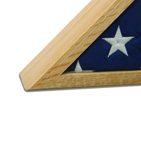 Oak 3' x 5' Flag Display Case