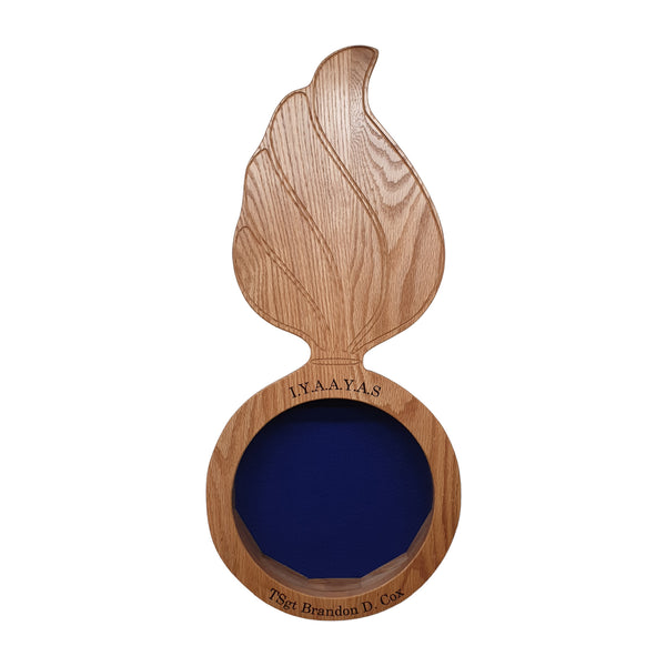 Pisspot Shadow Box REAL Oak Hardwood American MadeVeteran Built