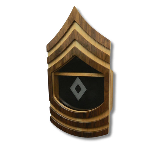 First Sergeant Shadow Box US Army First Sergeant (E8) Shadow Box - American Made-Veteran Built ...