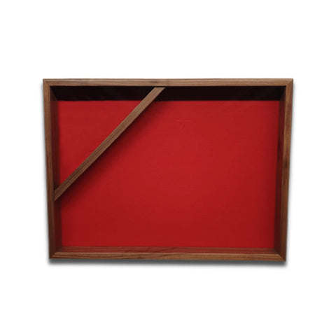 8x8 Brown Walnut Shadow Box Frame - 3/4 of Depth | Includes Hardware|Brown